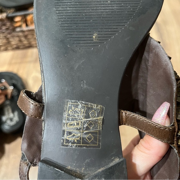 Beaded summer strappy sandals - Picture 4 of 5